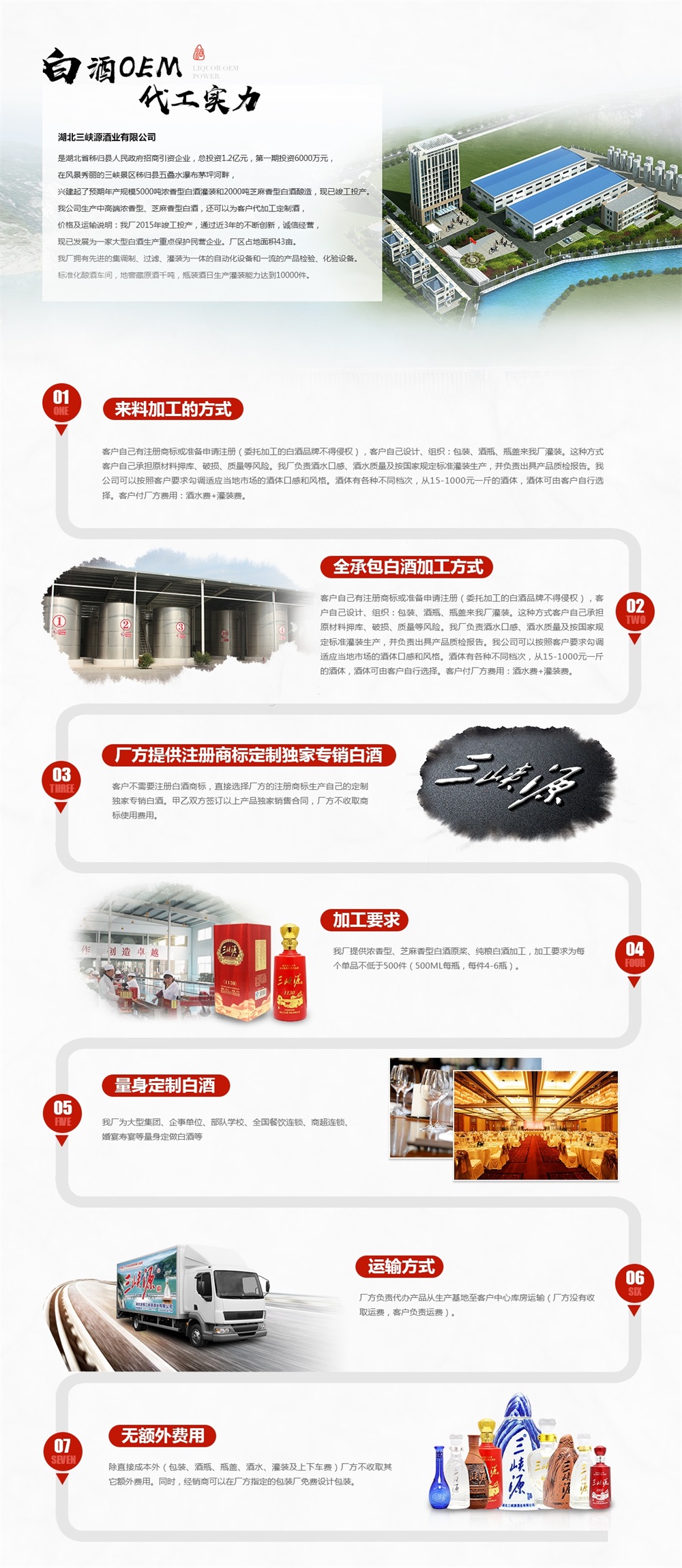 湖北三峡源酒业白酒OEM